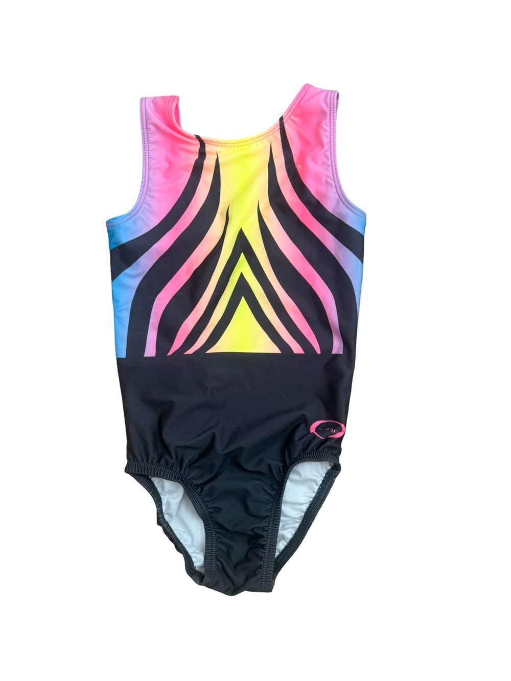 Girls' Neon Rainbow & Black Ozone Tank Leo